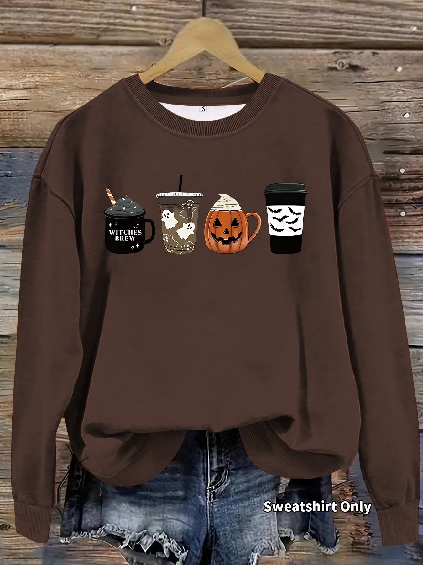 Round neck hoodie for women Halloween