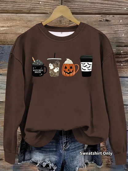 Round neck hoodie for women Halloween