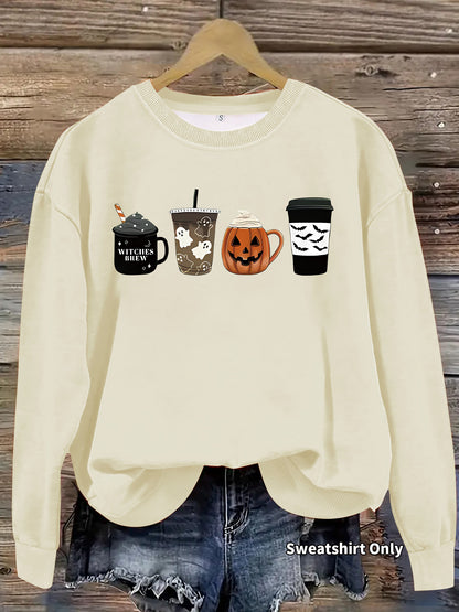 Round neck hoodie for women Halloween