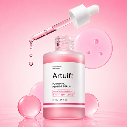 Artuift™ PDRN Pink Glow Serum | Glass Skin Hydration & Peptide Repair ✨