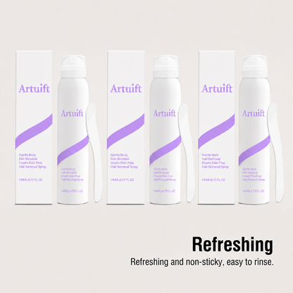 🔥(Buy 2 get 1 free)Artuift Spray Hair Removal Mousse for Sensitive Skin | Fast & Gentle Depilatory with Aloe Vera & Hyaluronic Acid for Smooth, Silky Skin