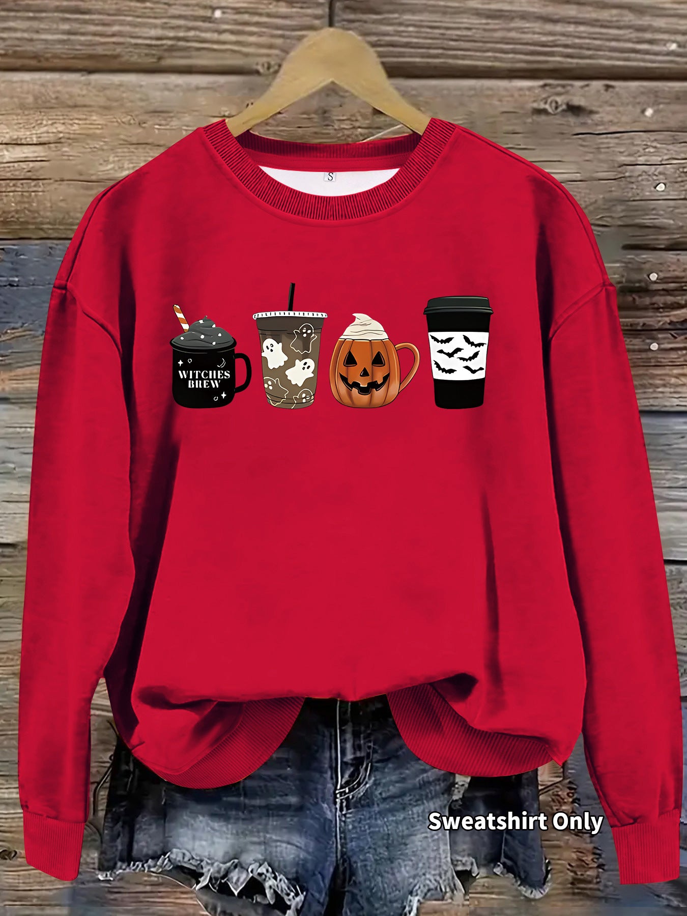 Round neck hoodie for women Halloween