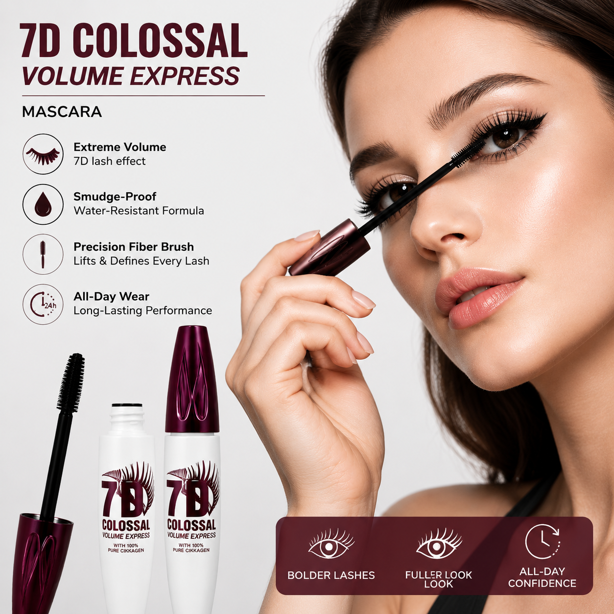 🔥Artuift™Limited-time offer: Buy one get one free✨7D Colossal Mascara – 7X Volume, 24H Waterproof & Smudge-Proof