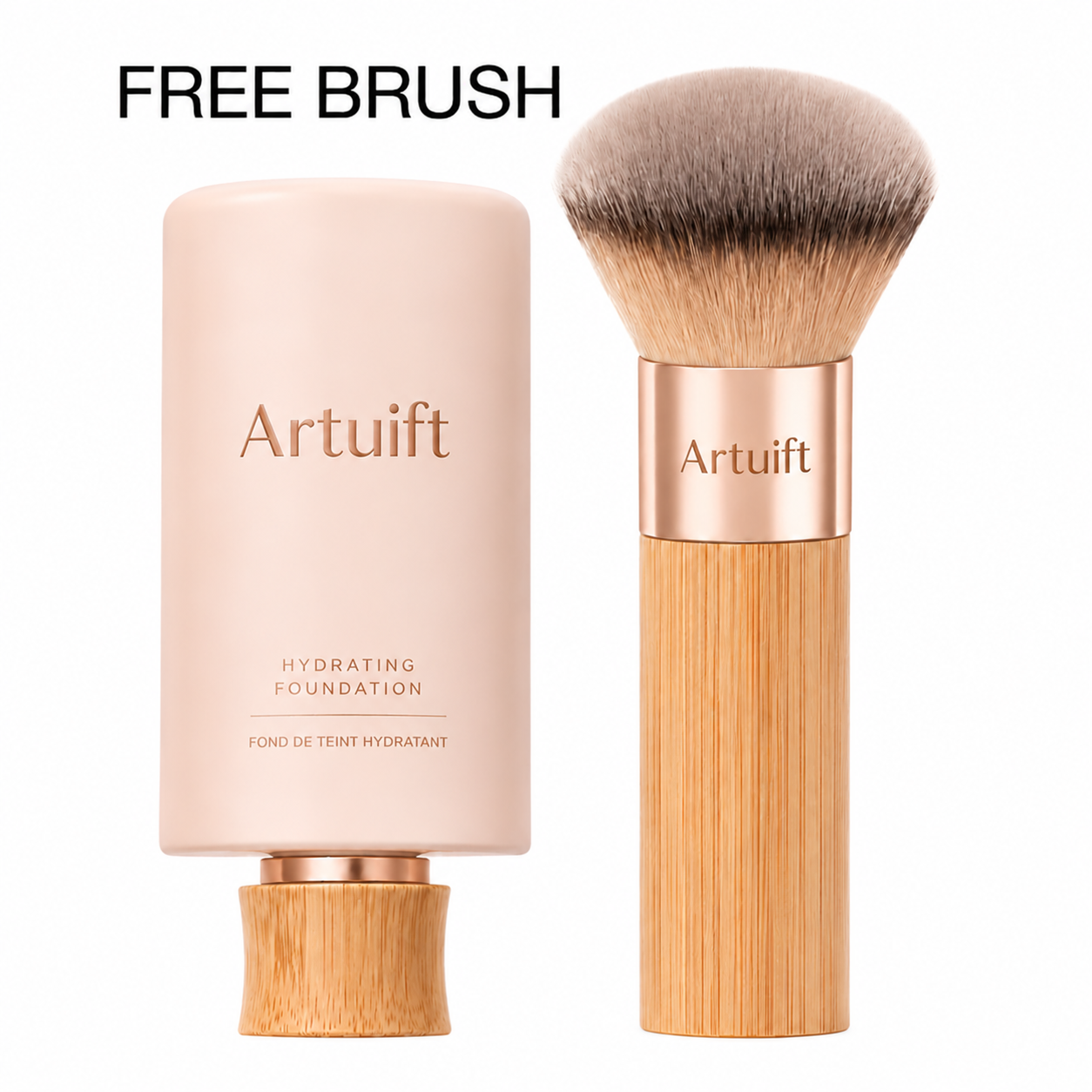 ✨ Artuift Serum Foundation – Hydrating Glow Finish 💧 (Free Brush Included 🎁)