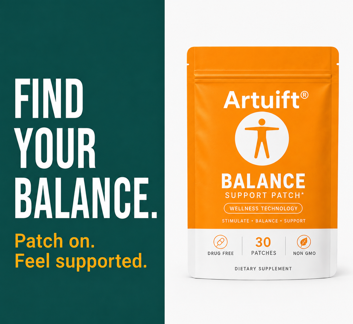 💥BUY 2 GET 1 FREE – Artuift™ 🧠Balance Support Patch | Limited-Time Offer🔥