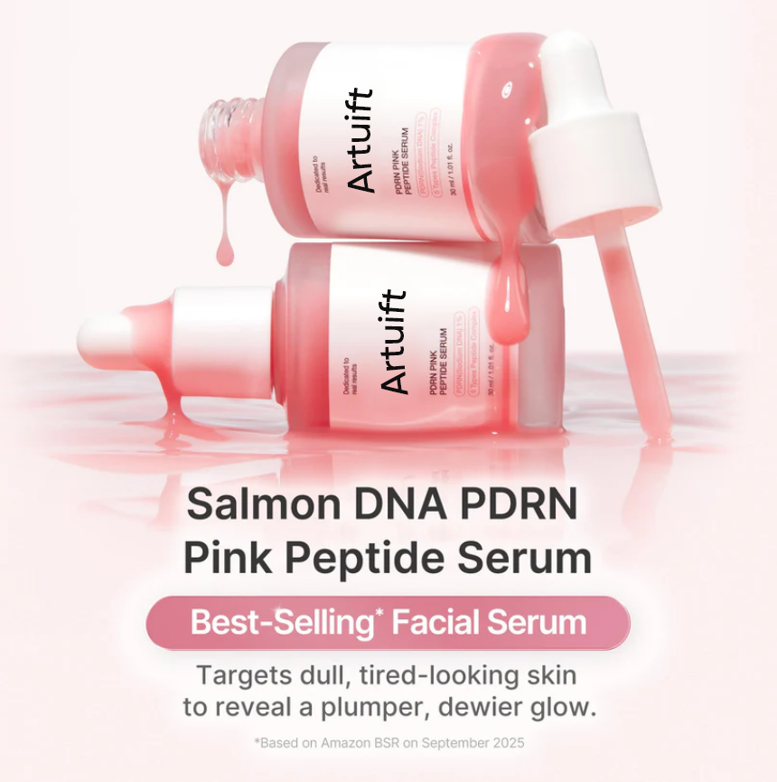 Artuift™ PDRN Pink Glow Serum | Glass Skin Hydration & Peptide Repair ✨