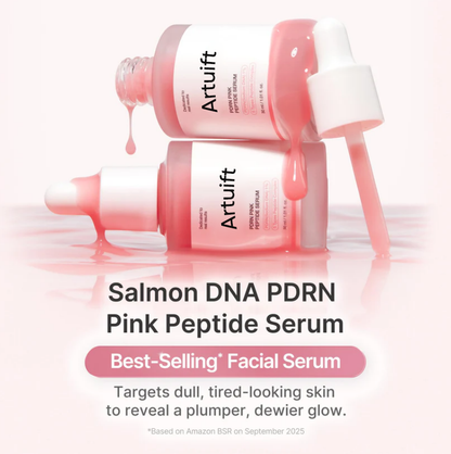 Artuift™ PDRN Pink Glow Serum | Glass Skin Hydration & Peptide Repair ✨