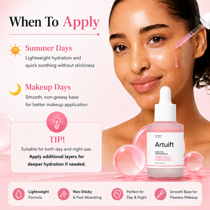 Artuift™ PDRN Pink Glow Serum | Glass Skin Hydration & Peptide Repair ✨