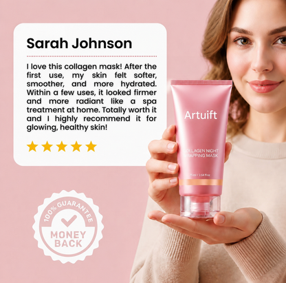 ✨ Artuift Collagen Night Wrapping Mask｜Overnight Firming & Hydrating Sleep Mask 💖