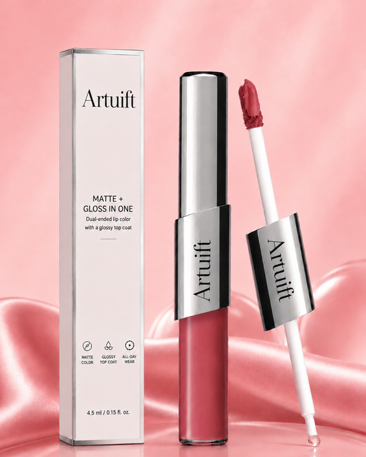 💋 BUY 1 GET 1 FREE ✨ Artuift™ Perfect Twin Lip| 12H Velvet Matte & Mirror Gloss Lip Duo