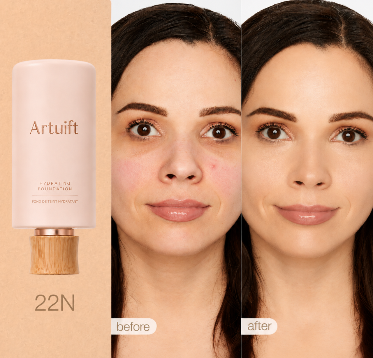 ✨ Artuift Serum Foundation – Hydrating Glow Finish 💧 (Free Brush Included 🎁)
