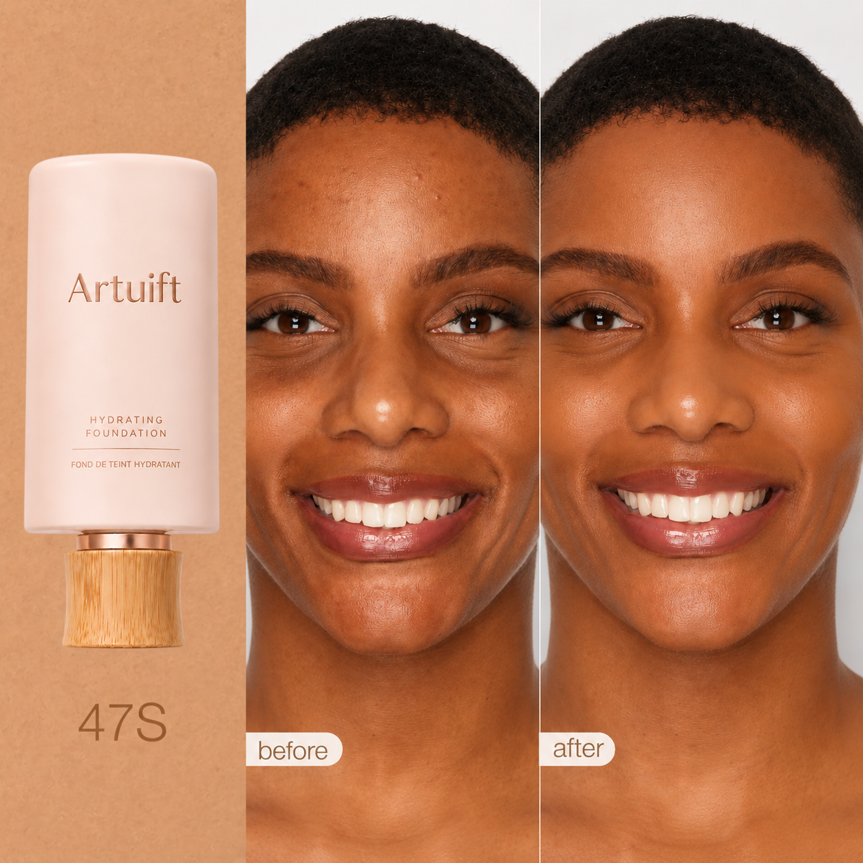 ✨ Artuift Serum Foundation – Hydrating Glow Finish 💧 (Free Brush Included 🎁)