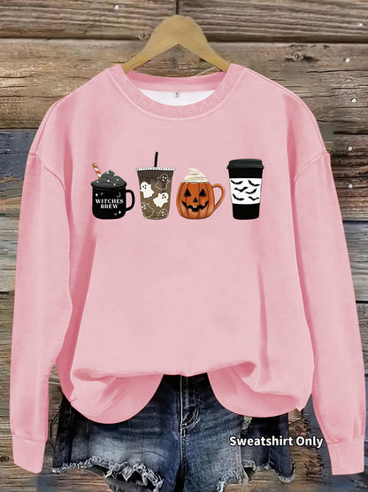 Round neck hoodie for women Halloween