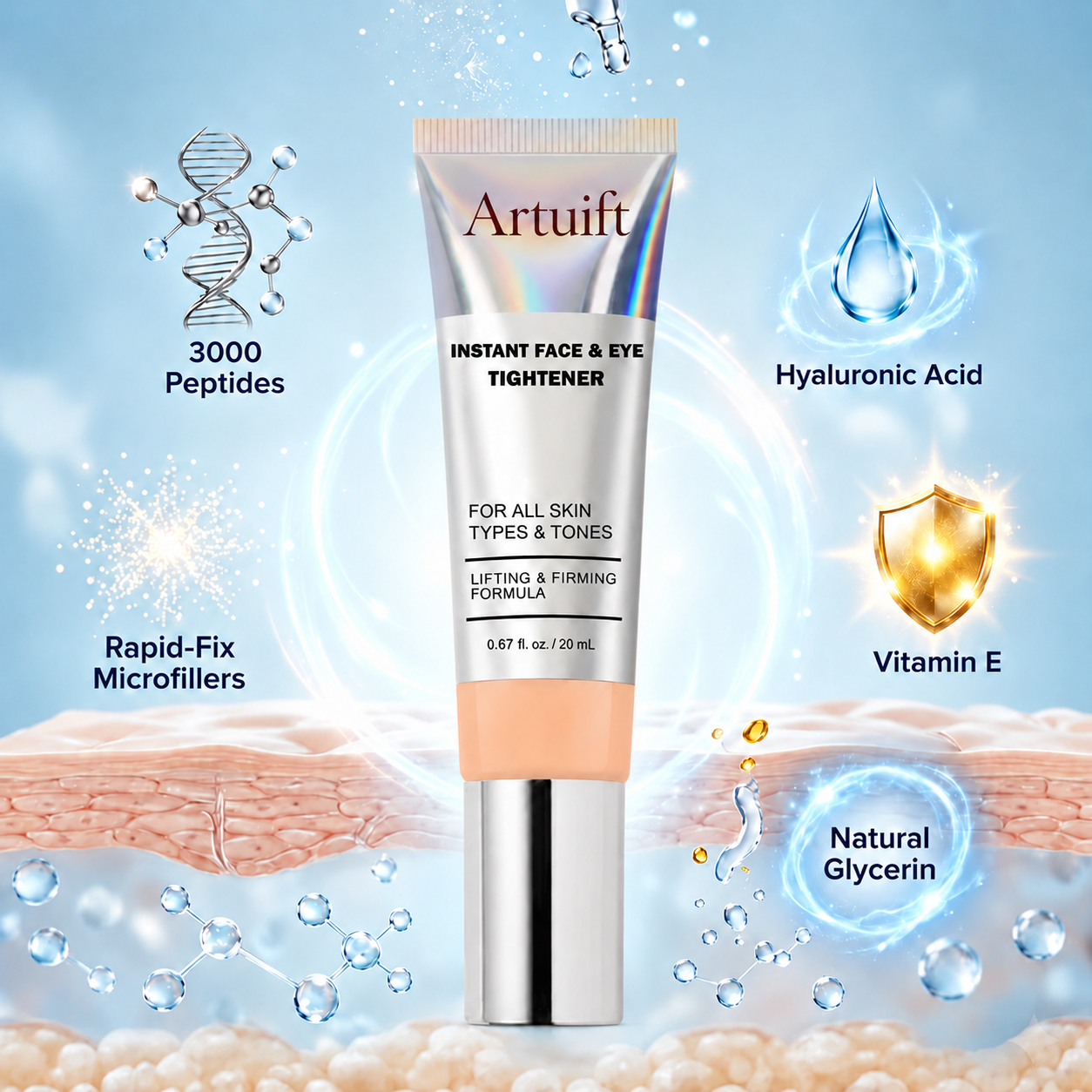 Artuift™ Instant Face&Eyes Temporary Tightener – Instant visible results in 60 seconds