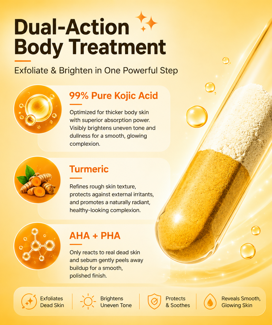 Artuift Keratin Turmeric Spray |✨ Spray. Rub. Watch Dead Skin Away. Reveal Smoother, Brighter Skin With Turmeric + Kojic Acid Power