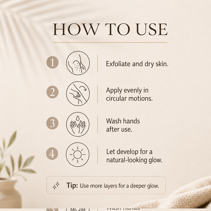 🔥 Last Day! Buy 1 Get 1 Free – Artuift Self Tanner Body Lotion | Natural Glow Sunless Tanning Cream