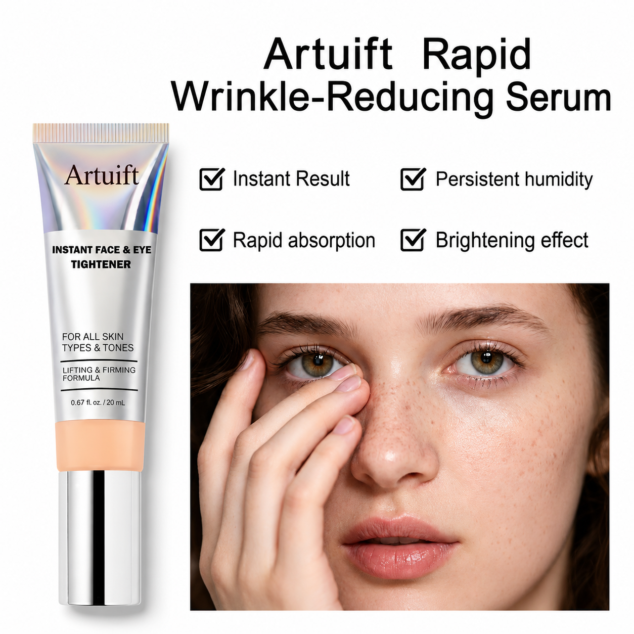 Artuift™ Instant Face&Eyes Temporary Tightener – Instant visible results in 60 seconds