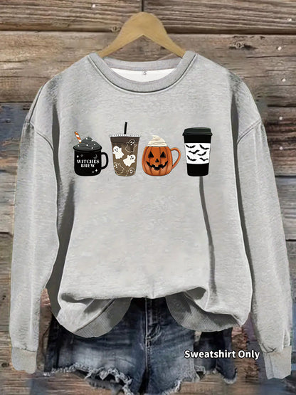 Round neck hoodie for women Halloween