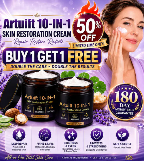 ⏰ LIMITED TIME TODAY! Snatch the Artuift 10-in-1 Skin Restoration Cream 🔥 Crazy 50% OFF + BOGO Free! 👇