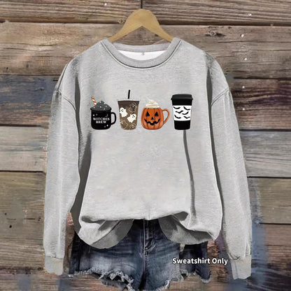 Round neck hoodie for women Halloween