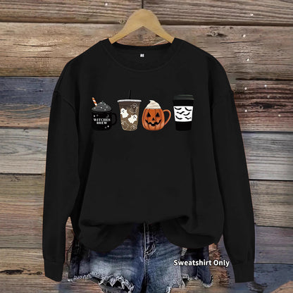 Round neck hoodie for women Halloween