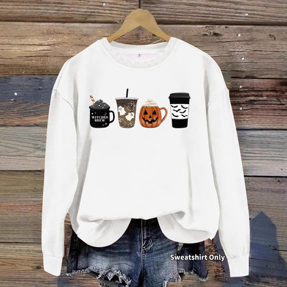 Round neck hoodie for women Halloween