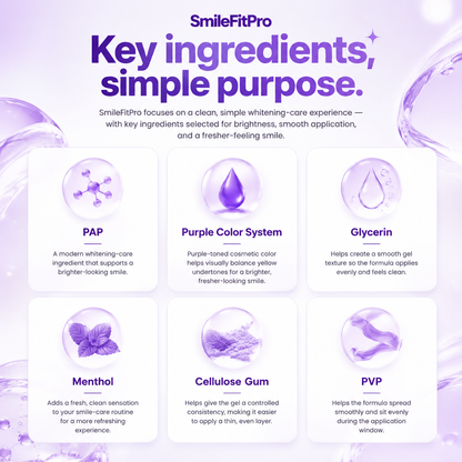 🦷 SmileFitPro PAP+ Purple Teeth Whitening Pen 💜