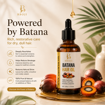 🔥Batana Oil Hair Treatment for Dry, Frizzy & Damaged Hair – Deep Nourishing Fortifying Hair Care Serum 💇‍♀️✨