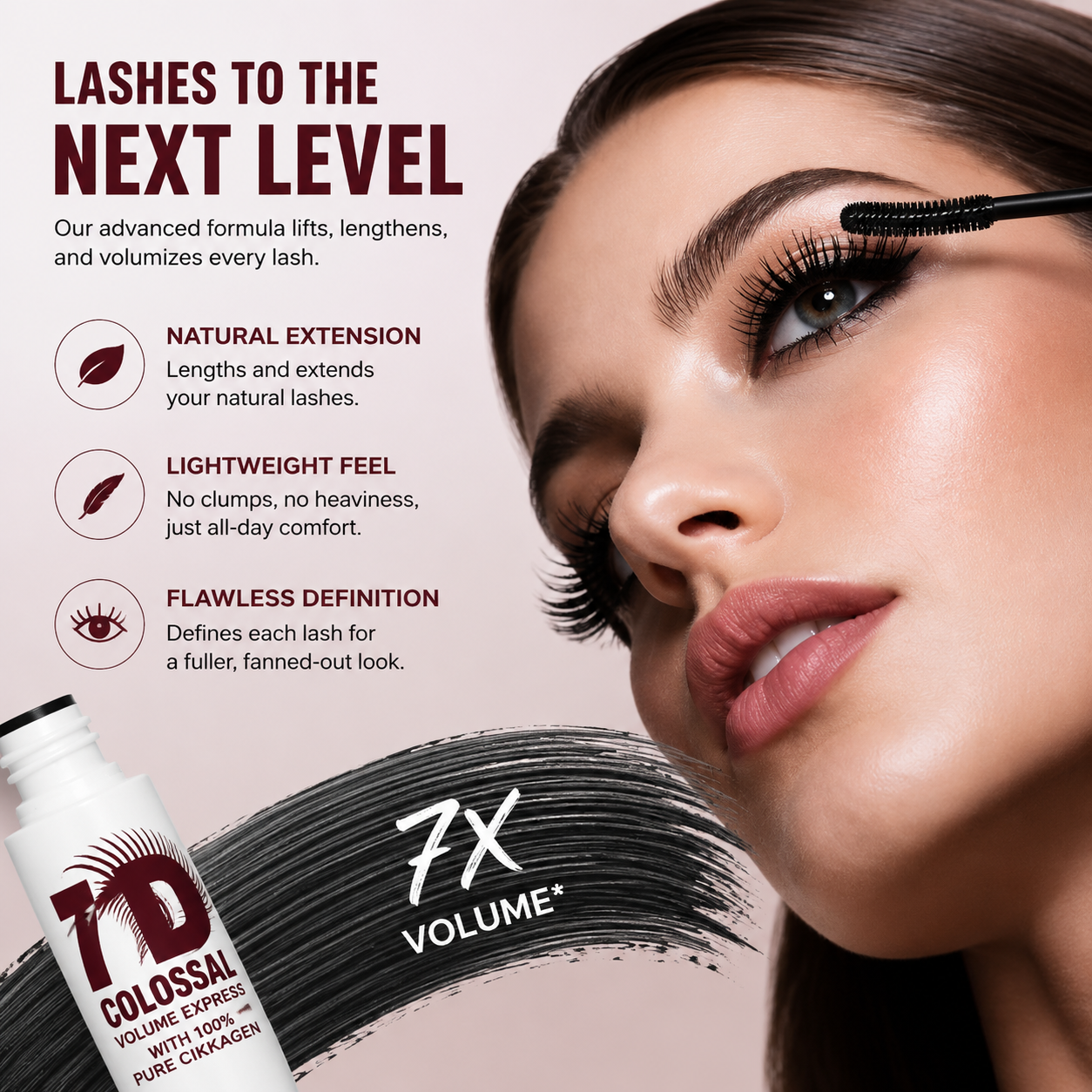 🔥Artuift™Limited-time offer: Buy one get one free✨7D Colossal Mascara – 7X Volume, 24H Waterproof & Smudge-Proof