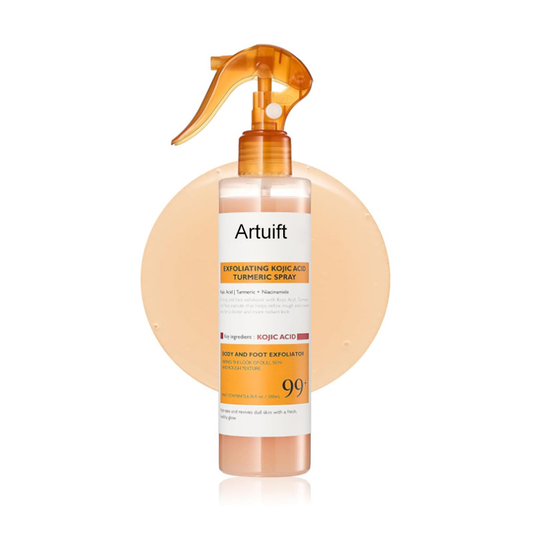 Artuift Keratin Turmeric Spray |✨ Spray. Rub. Watch Dead Skin Away. Reveal Smoother, Brighter Skin With Turmeric + Kojic Acid Power