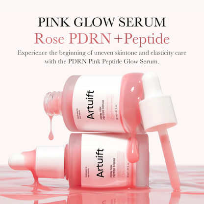 Artuift™ PDRN Pink Glow Serum | Glass Skin Hydration & Peptide Repair ✨