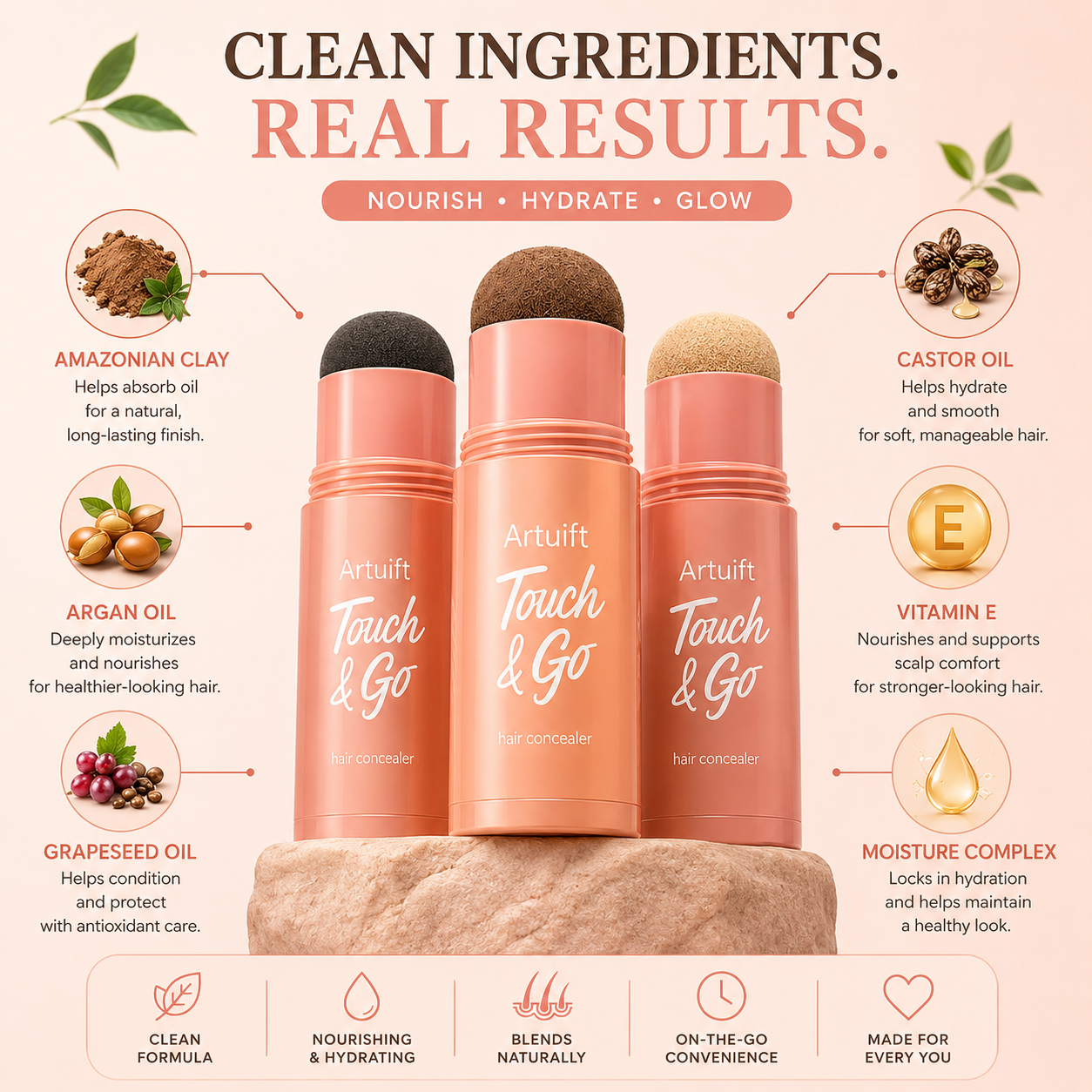 Artuift Hair Concealer – Instant Root & Hairline Coverage💖